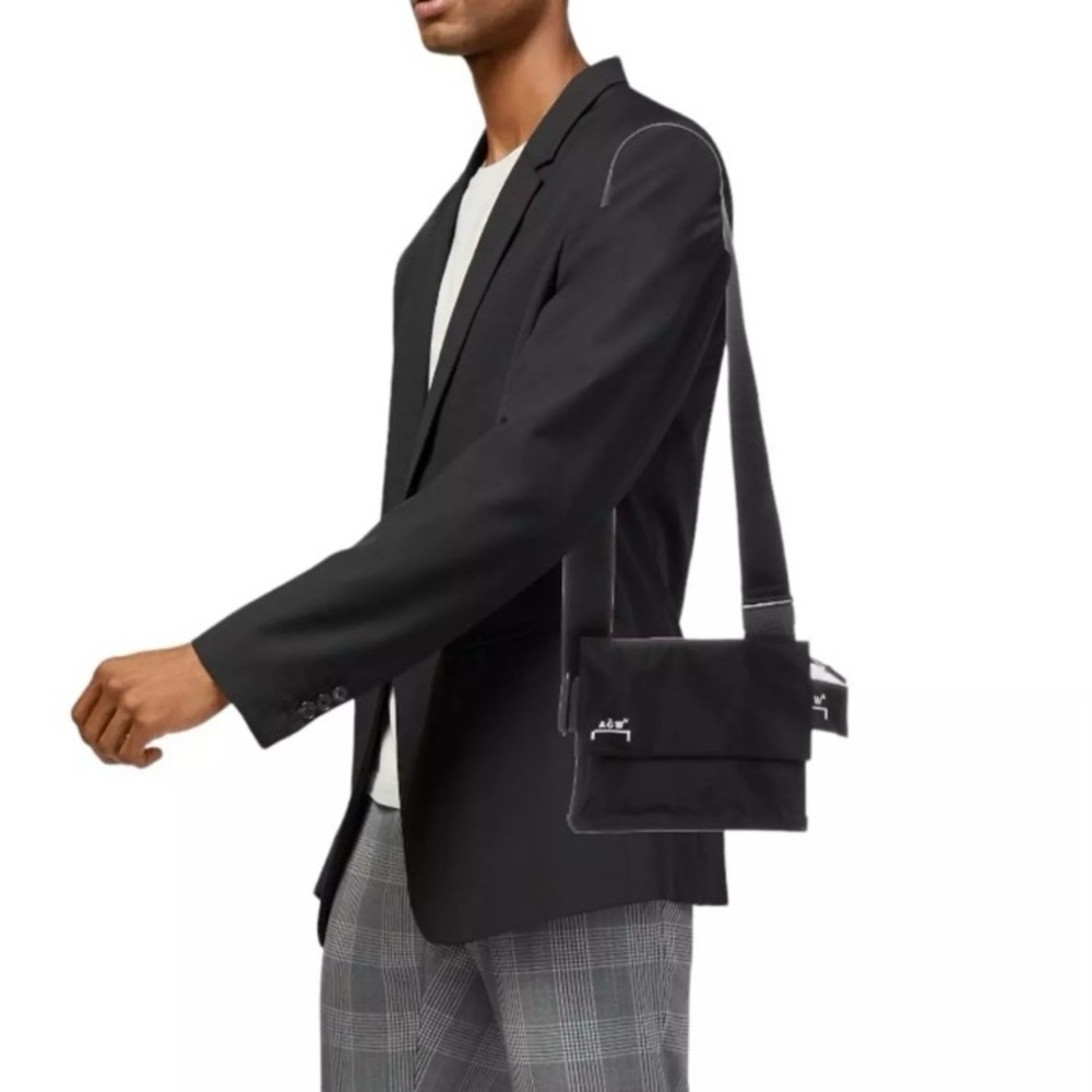 A-Cold-Wall* Men's Utility Crossbody Leather Bag | OS | Navy NEW!!